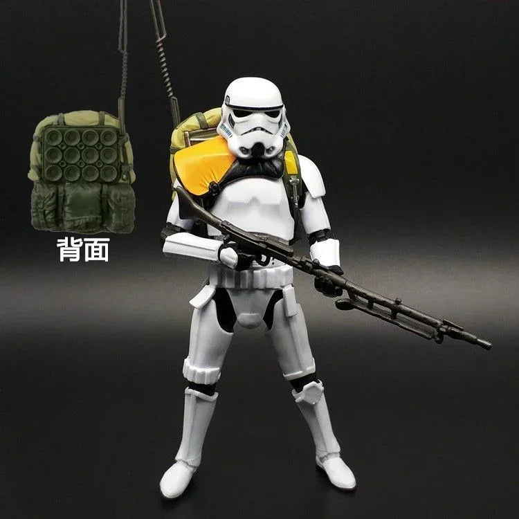 Star Wars Shock Action Figure white Trooper Stormtrooper 6 "Force Awakens Boba Darth Vader Cartoon Model Desktop Ornament Gift