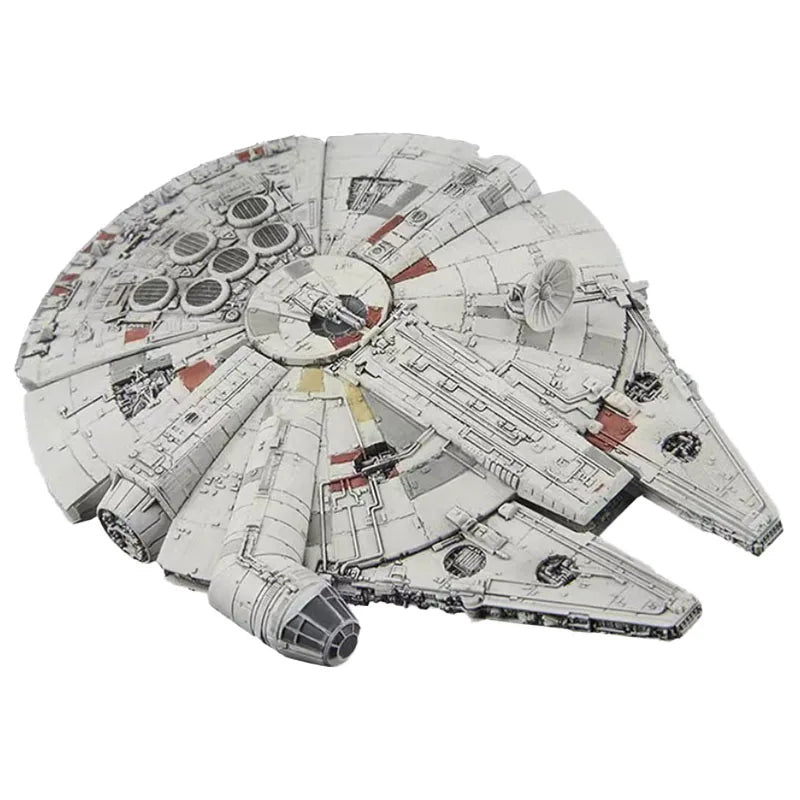 Bandai Original Star Wars Anime Figure VEHICLE MODEL 006 Millennium Falcon Action Figure Toys Model Ornaments Gifts for Children