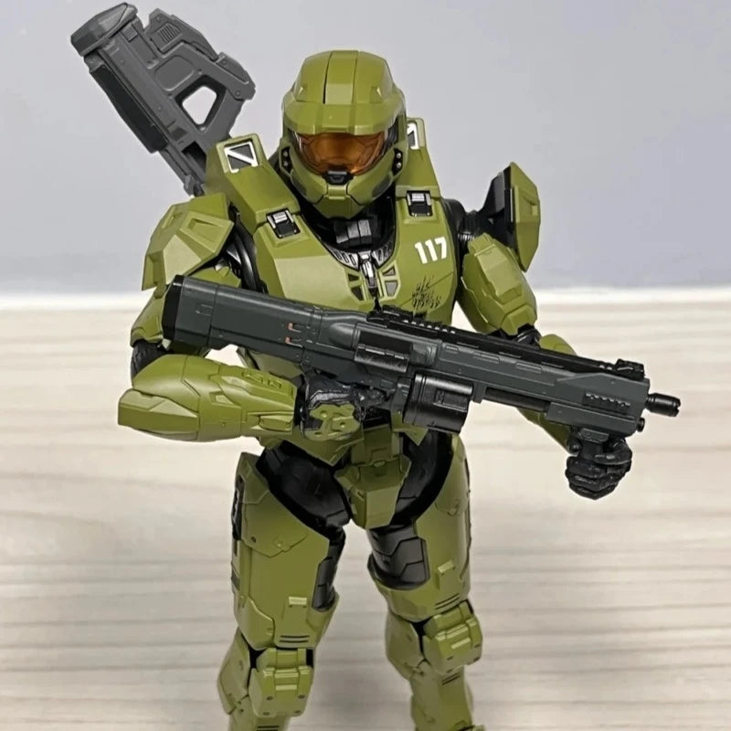 18CM RE:EDIT Reach 1/12 SCALE MASTER CHIEF MJOLNIR MARK V1 Articulated Action Figures Desktop ornament Decor Boy Trend Toys Gift