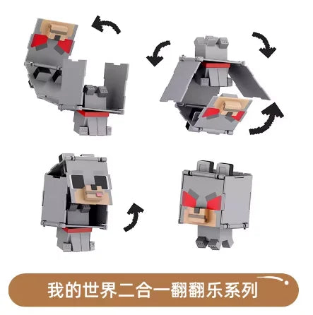 Original Minecraft Game Character Collection Movie Series Same Style Action Figure Model Interactive Toy Boy Birthday Gift