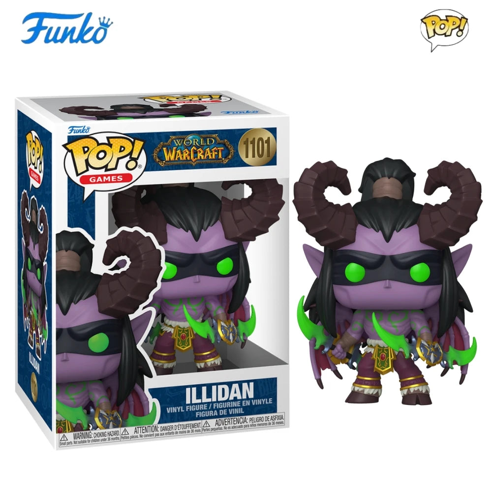 World of Warcraft Anduin Jaina Proudmoore Illidan Xal'atath Figure FUNKO POP Collectible Limited Edition Figurine Toy Gift