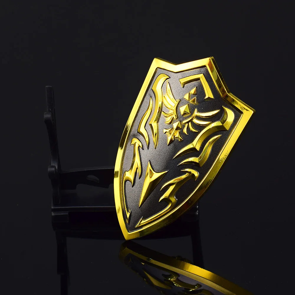 9.5cm/3.74in Zeldaa Kingdom Tears Sky Sword Guard Shield Royal Clan Weapon Model Craft Decorations Ornaments Collections Desktop
