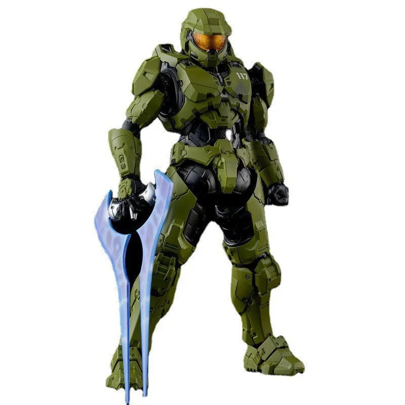 18CM RE:EDIT Reach 1/12 SCALE MASTER CHIEF MJOLNIR MARK V1 Articulated Action Figures Desktop ornament Decor Boy Trend Toys Gift