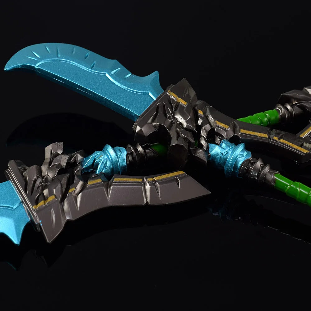 22cm/8.66in World of Warcrafts Game Peripheral Weapon Models Swords Halberds Metal Zinc Alloy Crafts Toys Ornament Figurines Boy