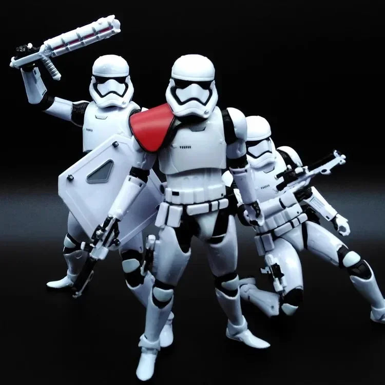 Star Wars Shock Action Figure white Trooper Stormtrooper 6 "Force Awakens Boba Darth Vader Cartoon Model Desktop Ornament Gift