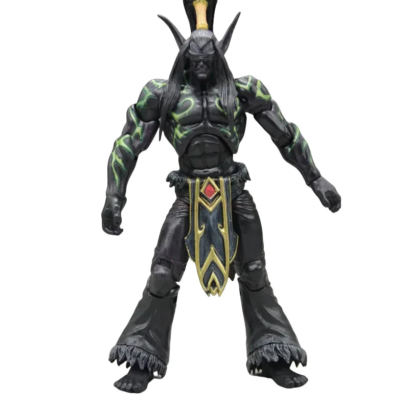 18cm World Of Warcraft Game Peripheral Illidan Stormrage Pvc Game Figure Collection Doll Desktop Ornament Gift To Friend