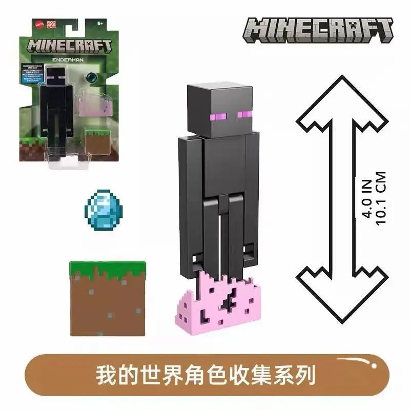 Original Minecraft Game Character Collection Movie Series Same Style Action Figure Model Interactive Toy Boy Birthday Gift