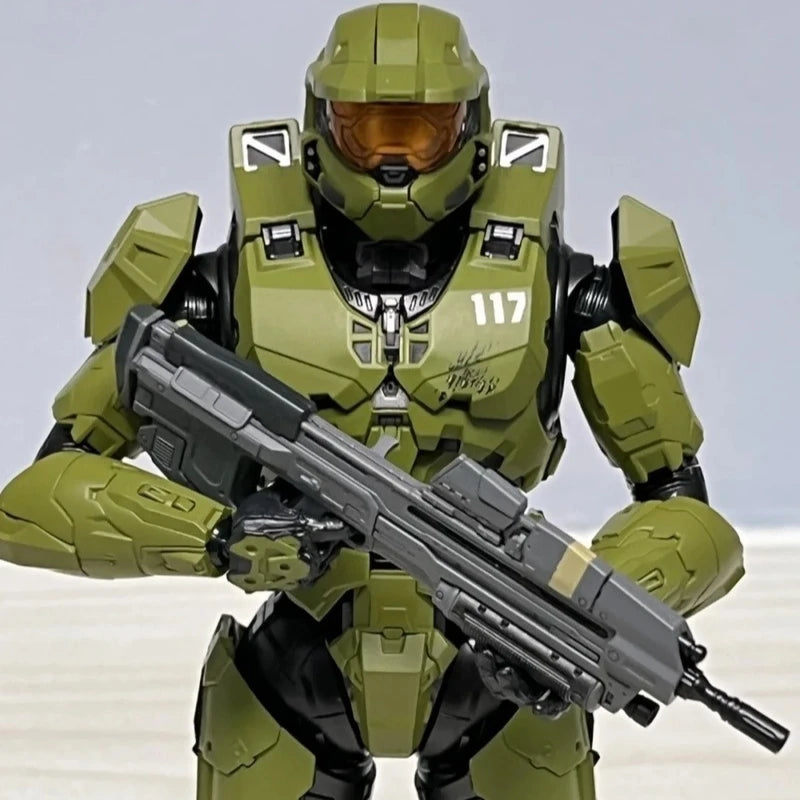 18CM RE:EDIT Reach 1/12 SCALE MASTER CHIEF MJOLNIR MARK V1 Articulated Action Figures Desktop ornament Decor Boy Trend Toys Gift