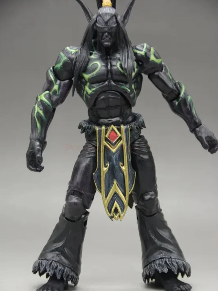 18cm World Of Warcraft Game Peripheral Illidan Stormrage Pvc Game Figure Collection Doll Desktop Ornament Gift To Friend