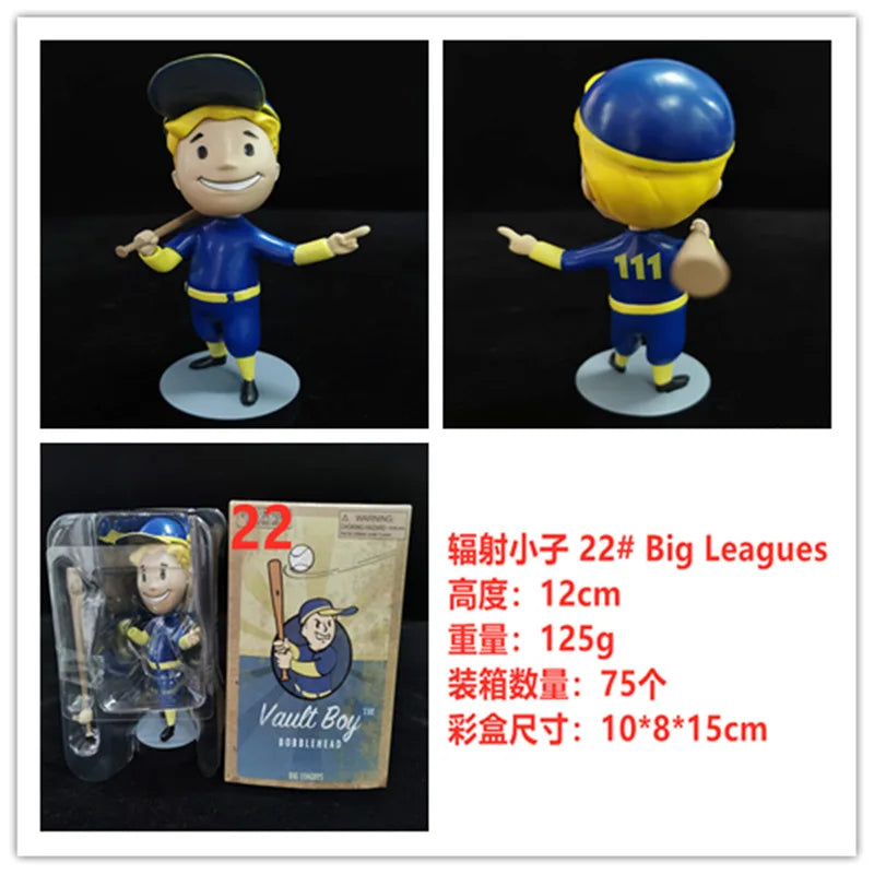 Fallout 4 Vault Boy Generation 7 Dolls Game Action Figure Shaking Cartoon Statue Collectible Toy Ornament Model Kids Toys Gift