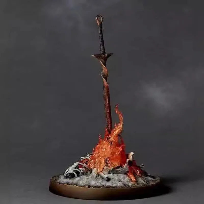 23cm Dark Souls Bonfire Lightsaber Action Figure Game Peripheral Collectible Toy Models Desktop Decorations Birthday Gift