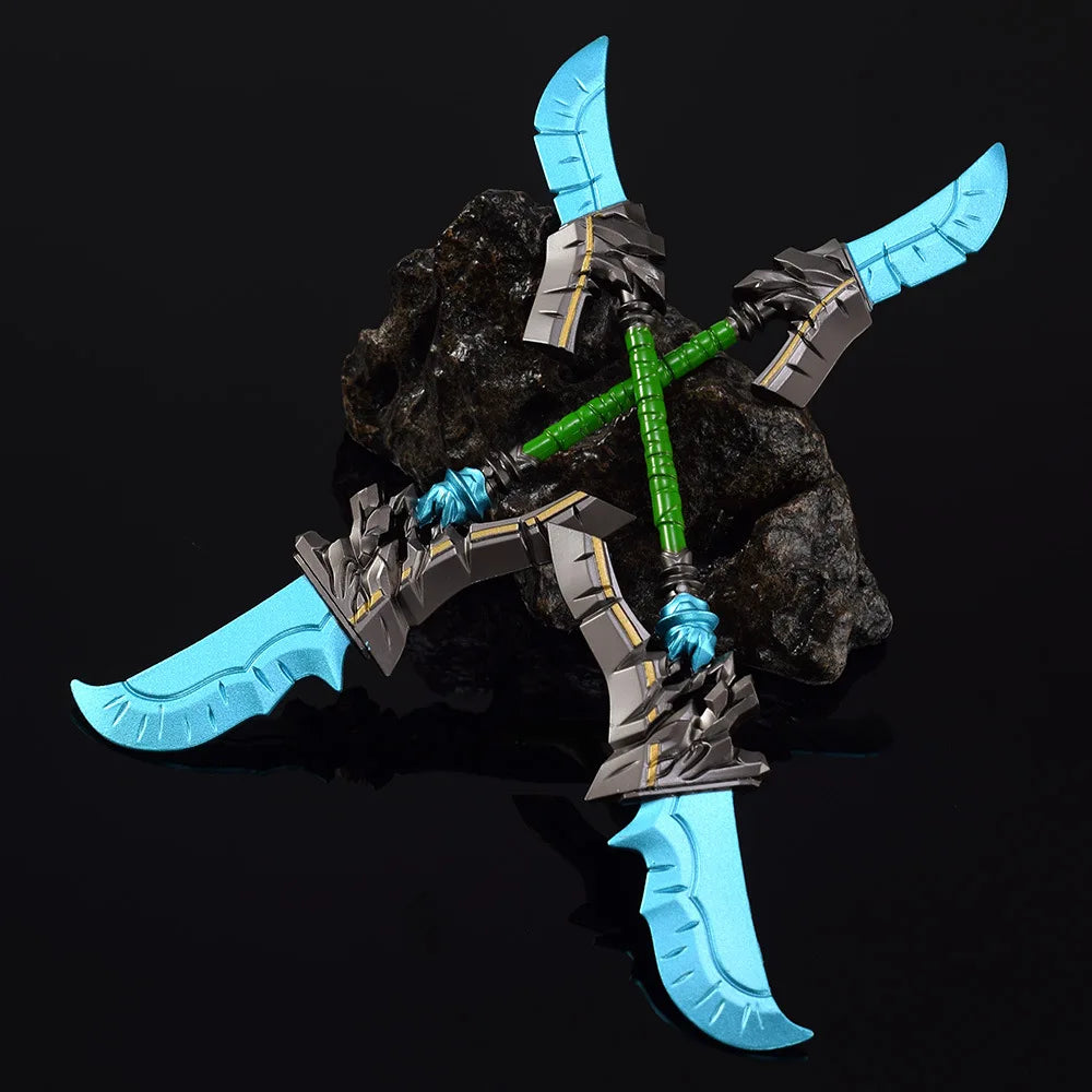 22cm/8.66in World of Warcrafts Game Peripheral Weapon Models Swords Halberds Metal Zinc Alloy Crafts Toys Ornament Figurines Boy