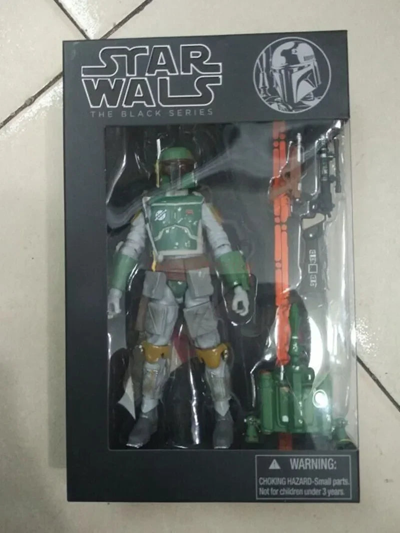 Star Wars Shock Action Figure white Trooper Stormtrooper 6 "Force Awakens Boba Darth Vader Cartoon Model Desktop Ornament Gift