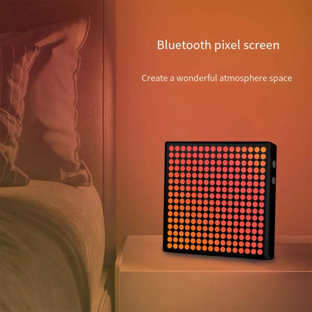 LED Pixel Matrix Bluetooth Smart Display 16x16 RGB Digital Lamp Panel DIY Art Display Gaming Anime Room Decor Frame APP Control