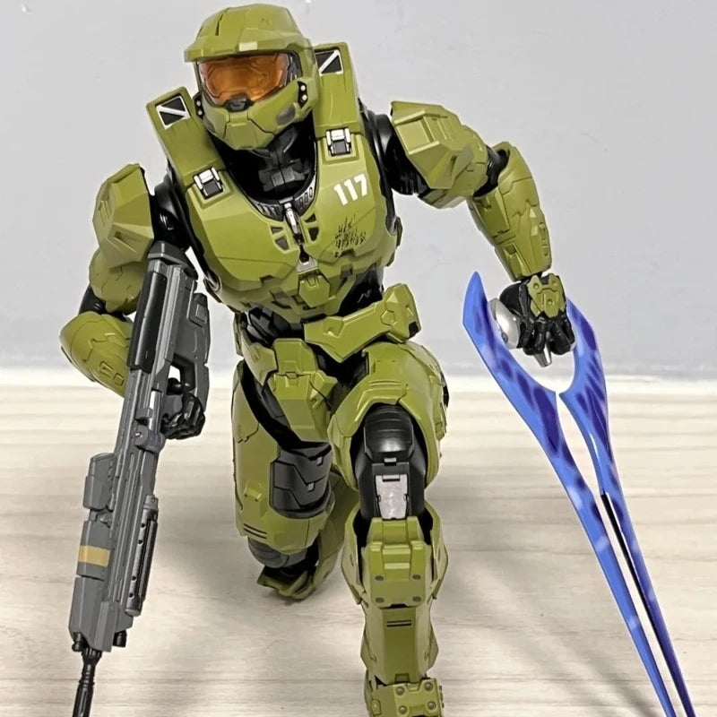 18CM RE:EDIT Reach 1/12 SCALE MASTER CHIEF MJOLNIR MARK V1 Articulated Action Figures Desktop ornament Decor Boy Trend Toys Gift