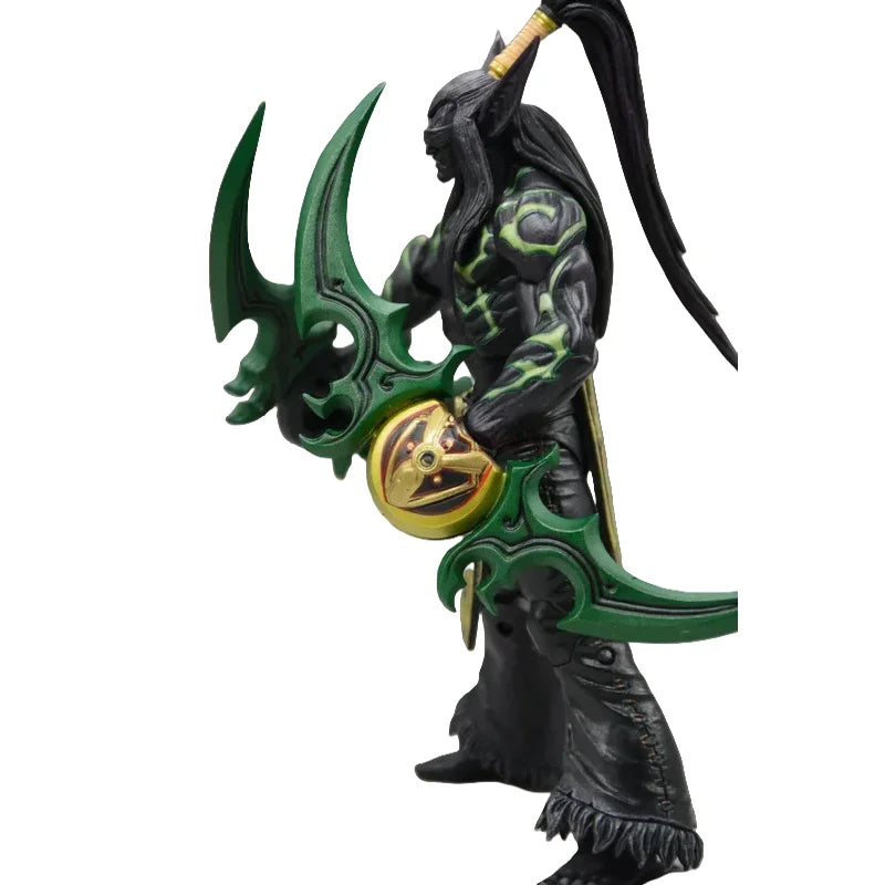 18cm World Of Warcraft Game Peripheral Illidan Stormrage Pvc Game Figure Collection Doll Desktop Ornament Gift To Friend