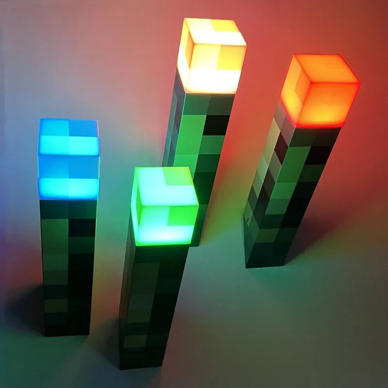 Minecraft sword night light decoration colour changer sword game peripheral gift model table lamp gift for children