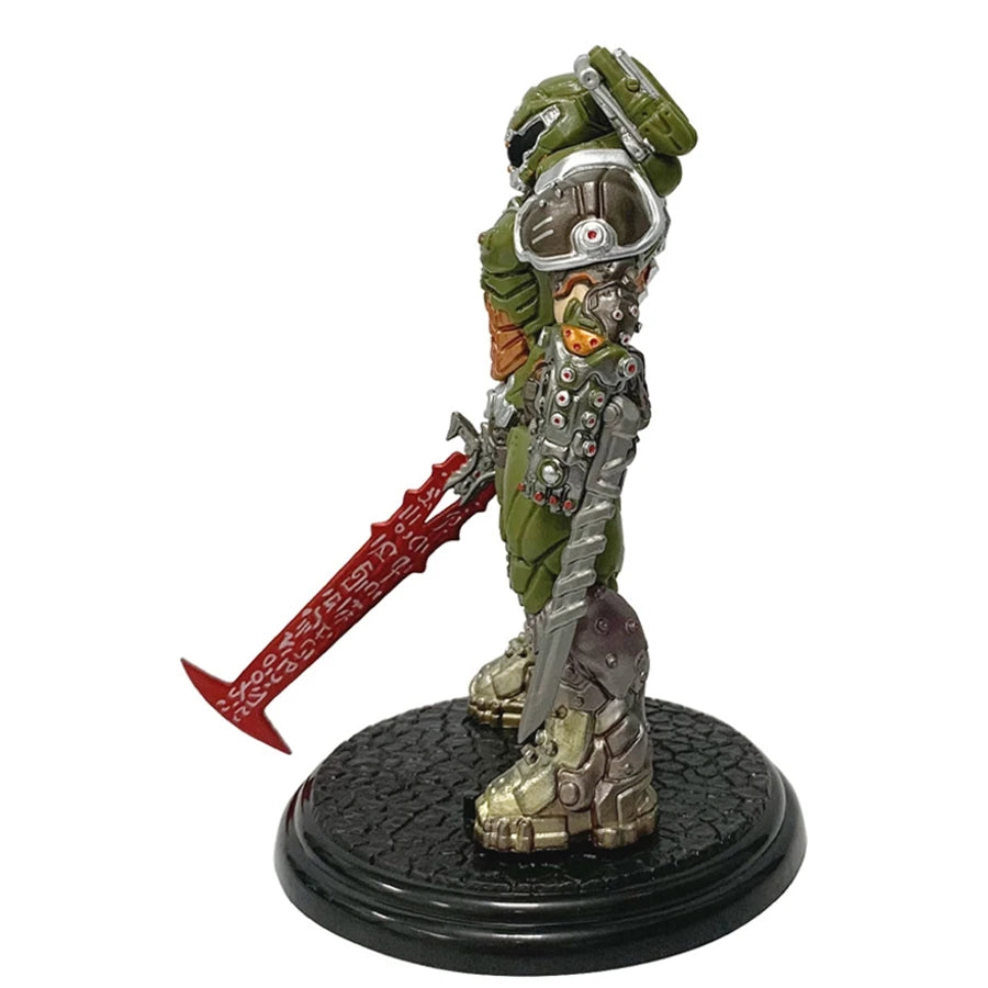 21.5cm/8.46in Doom Eternal Anime Game Figure Doom Slayer Action Figure Room Decorations PVC Adult Collection Model Doll Toys