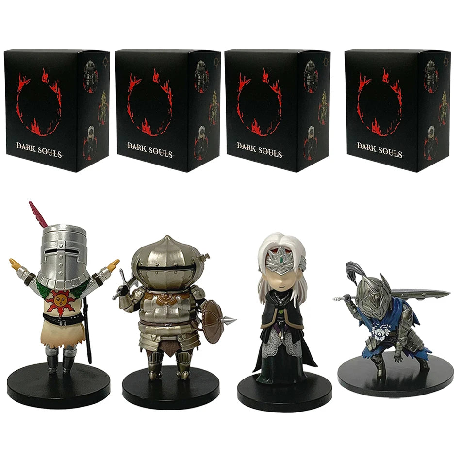In stock Anime action figure Dark Souls version Q, Solaire Artorias Ornstein Fire Keeper, Anime doll, toy model for child gifts
