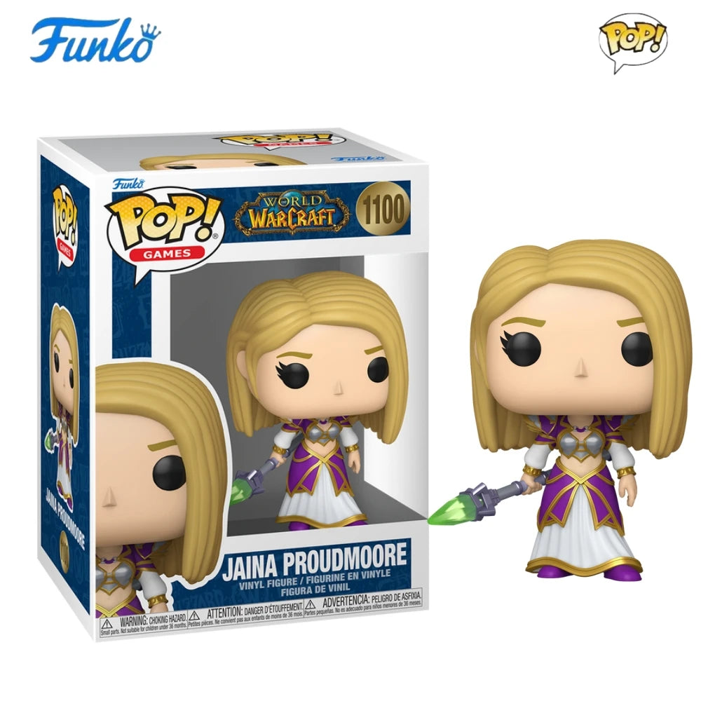 World of Warcraft Anduin Jaina Proudmoore Illidan Xal'atath Figure FUNKO POP Collectible Limited Edition Figurine Toy Gift