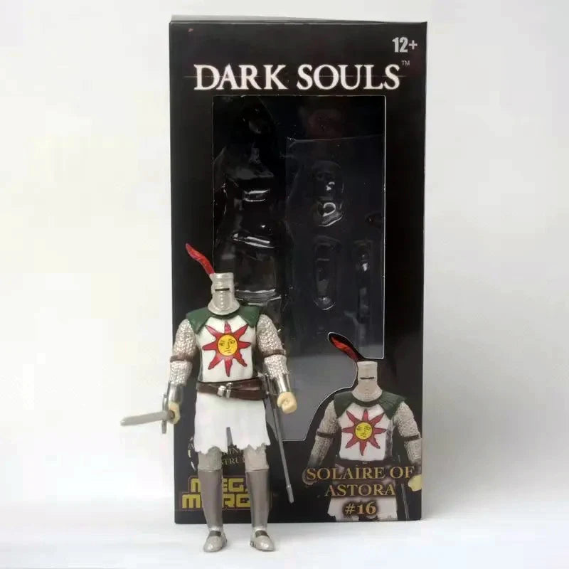Game Dark Souls Figures Black Knight Artorias Action Figure PVC Movable Collection Solaire of Astora Model Toys for Child's Gift