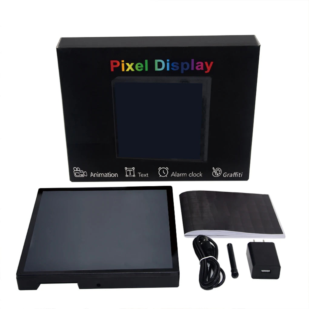 LED Pixel Matrix Bluetooth Smart Display 16x16 RGB Digital Lamp Panel DIY Art Display Gaming Anime Room Decor Frame APP Control