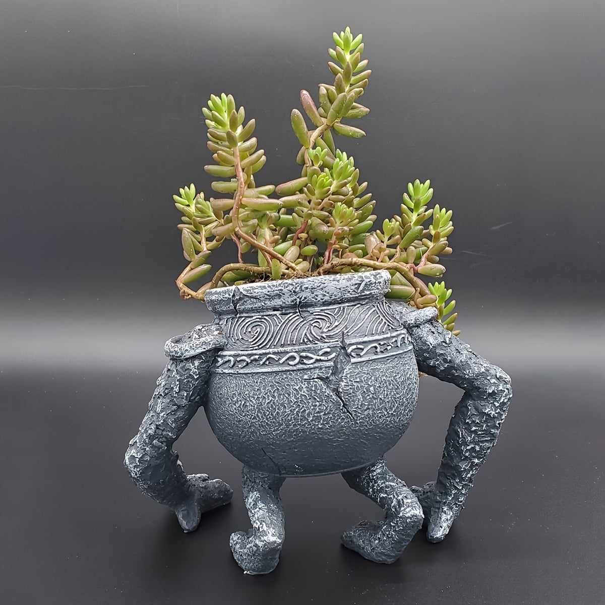 1pc Elden Ring Pot Boy Statue Ornament For Plant Pot, Home Collection, Gift For Kid