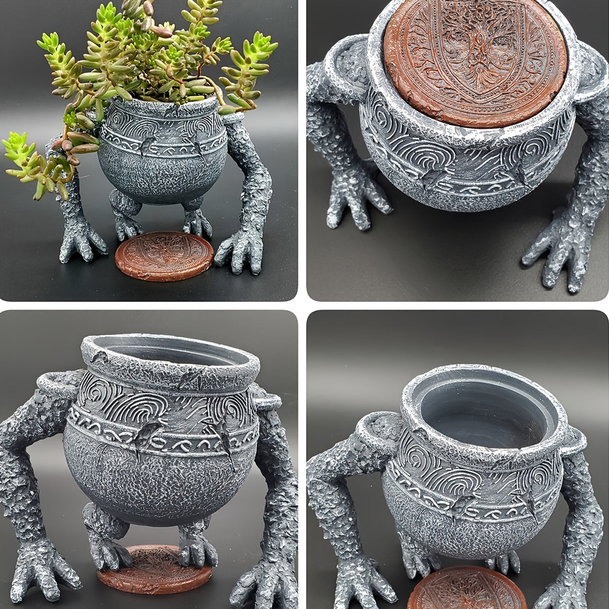 1pc Elden Ring Pot Boy Statue Ornament For Plant Pot, Home Collection, Gift For Kid