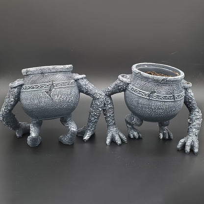 1pc Elden Ring Pot Boy Statue Ornament For Plant Pot, Home Collection, Gift For Kid