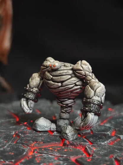 World of Warcraft Mini Figure - Painted Model Display Chess Piece Fire Water Earth Elementals Collectible Toy