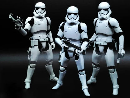 Star Wars Shock Action Figure white Trooper Stormtrooper 6 "Force Awakens Boba Darth Vader Cartoon Model Desktop Ornament Gift