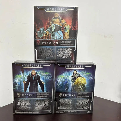 WOW Game World Of Warcraft Anime Figure Durotan Lothar Medivh Action Figures Model Collect Toy Joint Movable Decor Birthday Gift