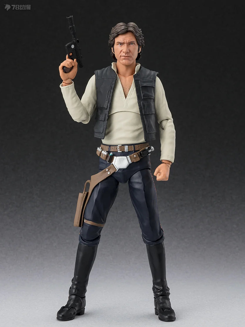 BANDAI Genuine S. H. Figuarts Series Movable Toys Star Wars Series Ben Kenobi，chewie，Han Solo， Anakin Skywalker Movable Model