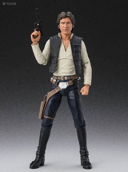 BANDAI Genuine S. H. Figuarts Series Movable Toys Star Wars Series Ben Kenobi，chewie，Han Solo， Anakin Skywalker Movable Model