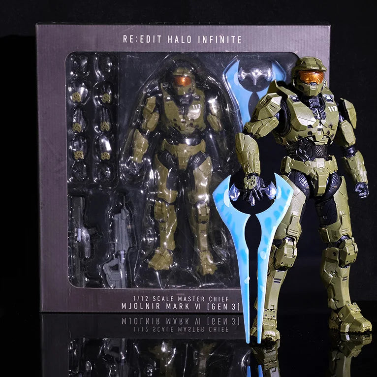 Thousand Value Practice High Quality Halo To Far Star Cycles A266 Sergeant Major Spartan 6 Aristocrat Squad Action Figure Gift