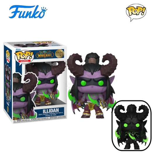 In Stock FUNKO POP Original Co-branded World of Warcraft Illidan Saratas Limited Mobile Phone Model Collection Holiday Gifts