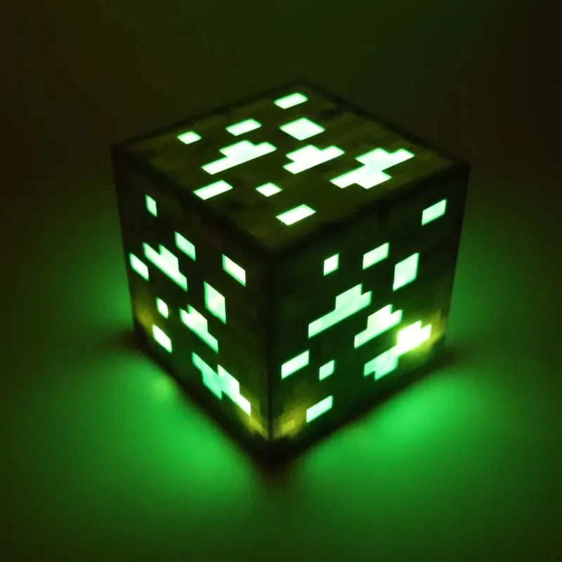 Steve Light Up Creeper LED Night Desktop Light Luminous Toys Game Design Toy Minecrafte Torch Hand Held&Wall Mount Home Kid Gift