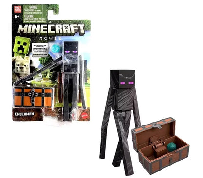 Original Minecraft Game Character Collection Movie Series Same Style Action Figure Model Interactive Toy Boy Birthday Gift