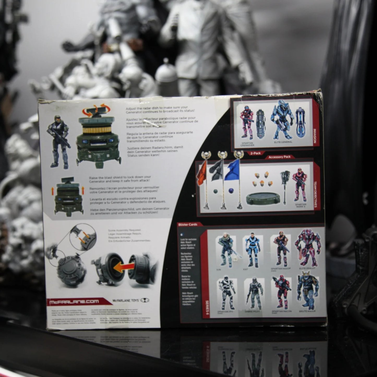 McFarlane Halo: Reach Spartan Soldier JFO & Defense Generator Set - Brand New Collectible Action Figure Bundle