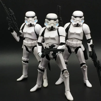 Star Wars Shock Action Figure white Trooper Stormtrooper 6 "Force Awakens Boba Darth Vader Cartoon Model Desktop Ornament Gift