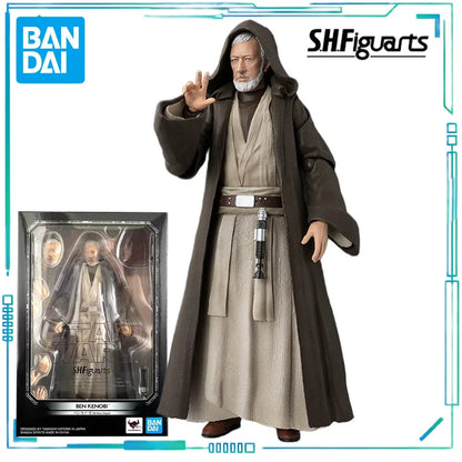 BANDAI Genuine S. H. Figuarts Series Movable Toys Star Wars Series Ben Kenobi，chewie，Han Solo， Anakin Skywalker Movable Model