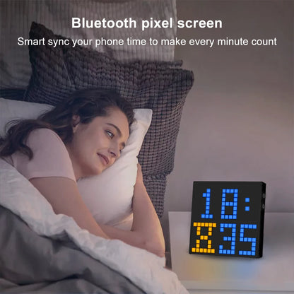 LED Pixel Matrix Bluetooth Smart Display 16x16 RGB Digital Lamp Panel DIY Art Display Gaming Anime Room Decor Frame APP Control