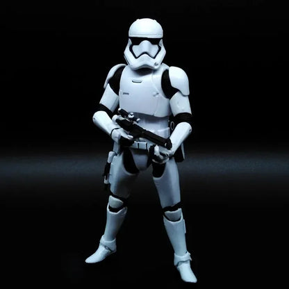 Star Wars Shock Action Figure white Trooper Stormtrooper 6 "Force Awakens Boba Darth Vader Cartoon Model Desktop Ornament Gift