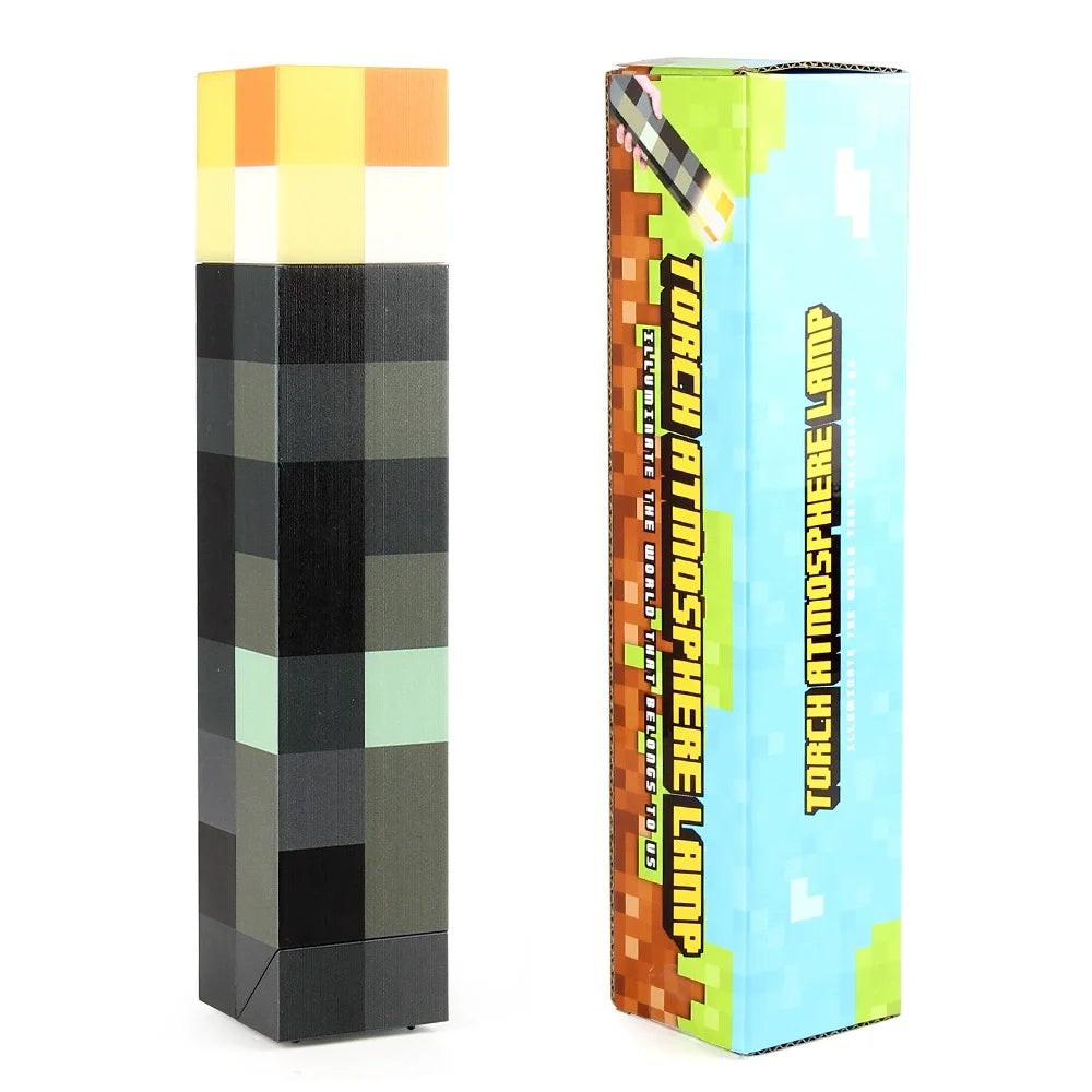Minecraft Magnetic Block Building blocks game surrounding Pixel Wind Torch nightlight charging mine light Diamond lights