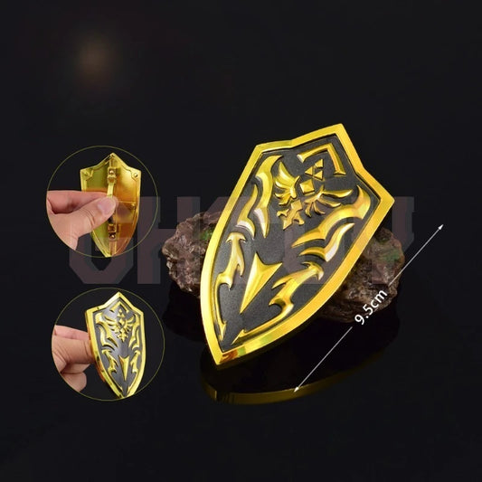 9.5cm/3.74in Zeldaa Kingdom Tears Sky Sword Guard Shield Royal Clan Weapon Model Craft Decorations Ornaments Collections Desktop