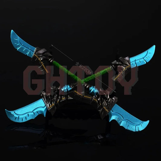 22cm/8.66in World of Warcrafts Game Peripheral Weapon Models Swords Halberds Metal Zinc Alloy Crafts Toys Ornament Figurines Boy