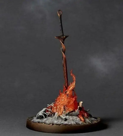 23cm Dark Souls Bonfire Lightsaber Action Figure Game Peripheral Collectible Toy Models Desktop Decorations Birthday Gift