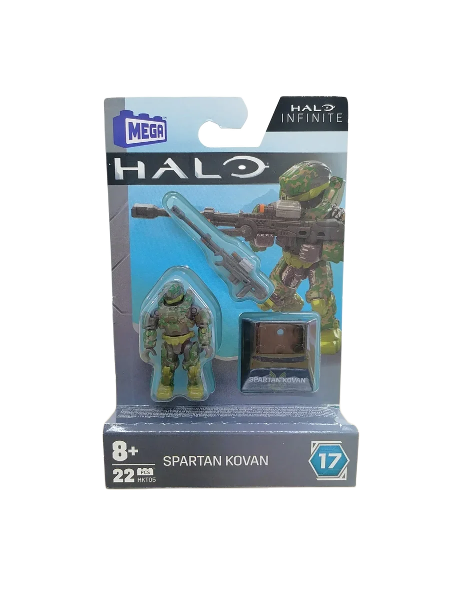 Mega Construx HALOINFINITE Heroes Halos 17 Spartan Yoroi Kovan Agryna Brute Chieftain Ik'novus Figure Collection Toys