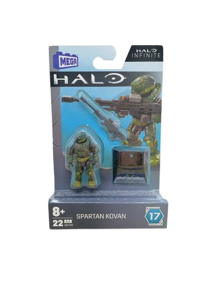 Mega Construx HALOINFINITE Heroes Halos 17 Spartan Yoroi Kovan Agryna Brute Chieftain Ik'novus Figure Collection Toys