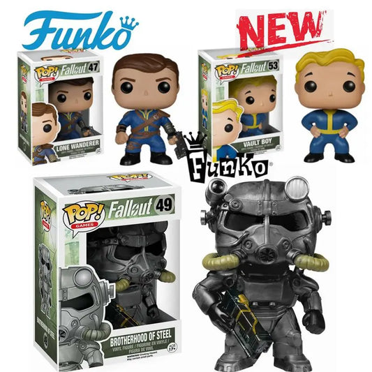 NEW FUNKO POP Fallout 4 Armor POWER ARMOR 49 Vault Boy 53 Lone Wanderer47 Vinyl Action Figure Collection Toy Holiday Gifts